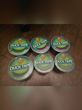 Duck Tape Colored Duct Tape Purple Green Checkerboard new 1.88" by 10 And 20. 